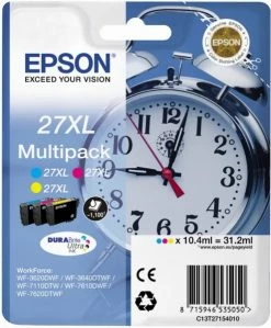 Druckerpatronen, Druckerzubehör Epson 27XL DURABrite Ultra Multipack 3-farbig