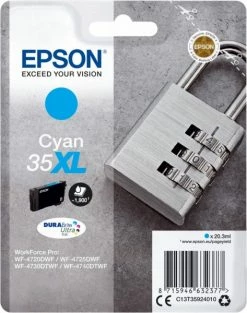 Druckerpatronen, Druckerzubehör Epson 35XL DURABrite Ultra Tintenpatrone Cyan