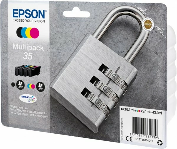 Druckerpatronen, Druckerzubehör Epson 35 DURABrite Ultra Multipack 4-farbig 2 Druckerpatronen, Druckerzubehör Epson 35 DURABrite Ultra Multipack 4-farbig – Bild 2