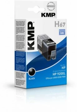 Druckerpatronen, Druckerzubehör KMP H67 (1.200 S.) Mit Chip Tintenpatrone Schwarz
