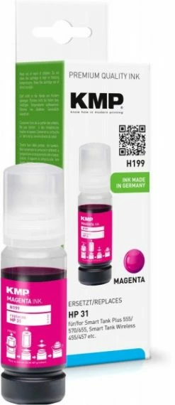 Druckerpatronen, Druckerzubehör KMP H199 Nachfülltinte Ersetzt HP 31 Magenta