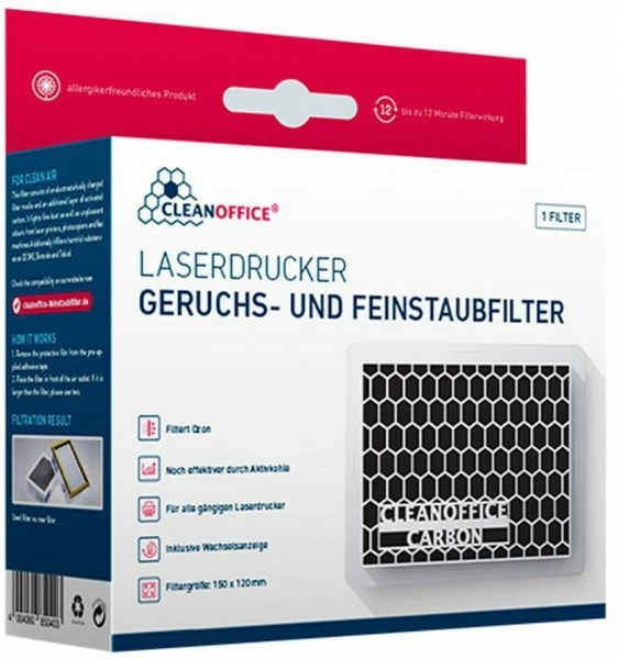 Druckerpatronen, Druckerzubehör Clean Office Feinstaubfilter Carbon 1 Druckerpatronen, Druckerzubehör Clean Office Feinstaubfilter Carbon
