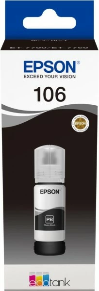 Druckerpatronen, Druckerzubehör Epson 106 EcoTank (70ml) Nachfülltinte Photo Black
