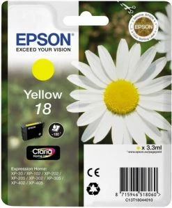 Druckerpatronen, Druckerzubehör Epson 18 Claria Home Tintenpatrone Gelb