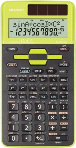Bürogeräte Sharp EL-531TG-GR Schulrechner Grün