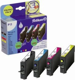 Druckerpatronen, Druckerzubehör Pelikan P13 Tinten-Multipack Ersetzt Epson T07154010 4-farbig
