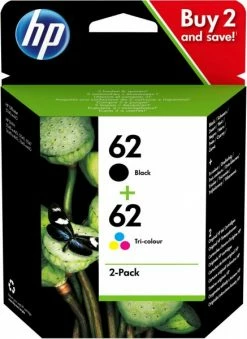Druckerpatronen, Druckerzubehör HP Nr. 62 2er-Pack Tinte 4-farbig