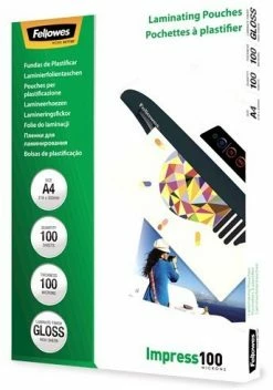 Druckerpatronen, Druckerzubehör Fellowes Laminierfolien A4 100 Mic (100 St.) Glänzend