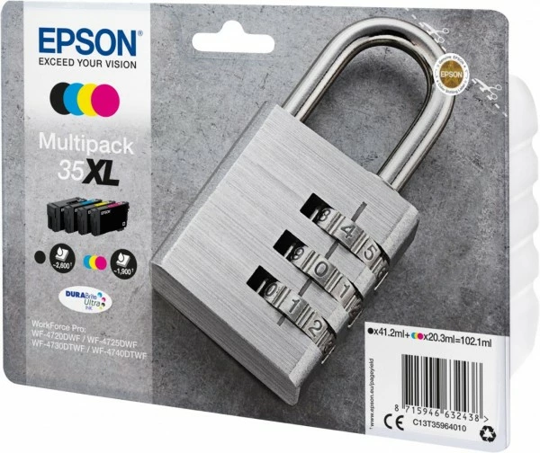 Druckerpatronen, Druckerzubehör Epson 35XL DURABrite Ultra Multipack 4-farbig 2 Druckerpatronen, Druckerzubehör Epson 35XL DURABrite Ultra Multipack 4-farbig – Bild 2