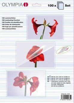 Druckerpatronen, Druckerzubehör Olympia Laminierfolienset 80 Mic (100 St.)