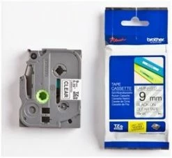 Druckerpatronen, Druckerzubehör Brother TZE-121 Schriftband Lamin. (9mm) Farblos/schwarz