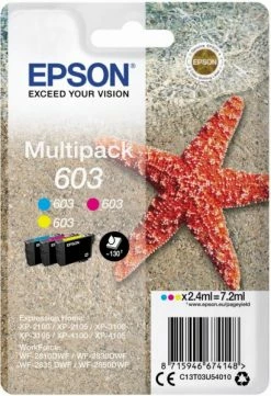 Druckerpatronen, Druckerzubehör Epson 603 Tinten-Multipack (7,2ml) 3-farbig