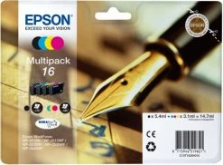 Druckerpatronen, Druckerzubehör Epson 16 DURABrite Ultra Multipack 4-farbig