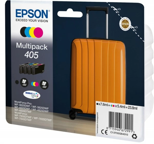 Druckerpatronen, Druckerzubehör Epson 405 DURABrite Ultra Tinten-Multipack 4-farbig 2 Druckerpatronen, Druckerzubehör Epson 405 DURABrite Ultra Tinten-Multipack 4-farbig – Bild 2