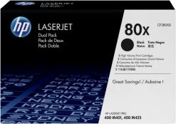 Druckerpatronen, Druckerzubehör HP 80 X Toner DualPack Schwarz