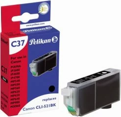 Druckerpatronen, Druckerzubehör Pelikan C37 Tintenpatrone Ersetzt Canon CLI-521BK Schwarz