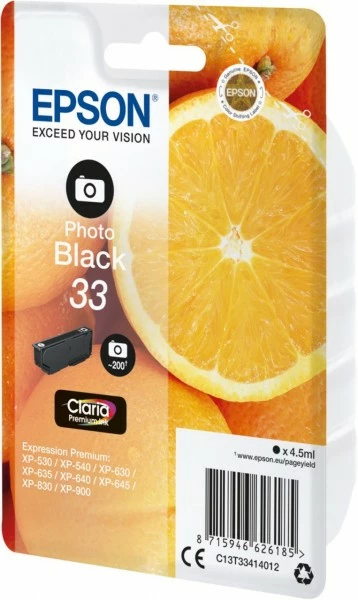 Druckerpatronen, Druckerzubehör Epson 33 Claria Premium Tintenpatrone Photo Black 2 Druckerpatronen, Druckerzubehör Epson 33 Claria Premium Tintenpatrone Photo Black – Bild 2