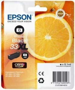 Druckerpatronen, Druckerzubehör Epson 33XL Claria Premium Tintenpatrone Photo Black