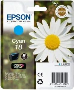 Druckerpatronen, Druckerzubehör Epson 18 Claria Home Tintenpatrone Cyan