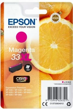Druckerpatronen, Druckerzubehör Epson 33XL Claria Premium Tintenpatrone Magenta