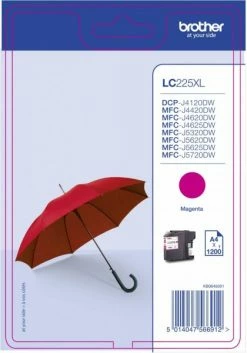 Druckerpatronen, Druckerzubehör Brother LC 225 XLM Tintenpatrone (1.200 S.) Magenta
