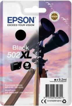 Druckerpatronen, Druckerzubehör Epson 502XL (9,2ml) Tintenpatrone Schwarz