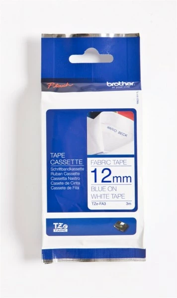 Druckerpatronen, Druckerzubehör Brother TZE-FA 3 Textilband Zum Aufbügeln Weiß/blau 2 Druckerpatronen, Druckerzubehör Brother TZE-FA 3 Textilband Zum Aufbügeln Weiß/blau – Bild 2