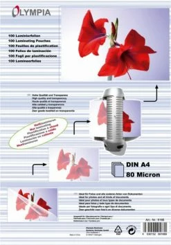 Druckerpatronen, Druckerzubehör Olympia Laminierfolien A4 80 Mic (100 St.)