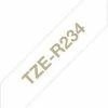 Druckerpatronen, Druckerzubehör Brother TZe-R234 Textilband (12mm) Gold/weiß