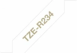 Druckerpatronen, Druckerzubehör Brother TZe-R234 Textilband (12mm) Gold/weiß