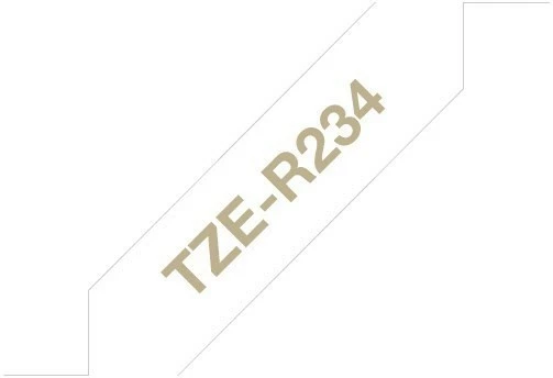 Druckerpatronen, Druckerzubehör Brother TZe-R234 Textilband (12mm) Gold/weiß 1 Druckerpatronen, Druckerzubehör Brother TZe-R234 Textilband (12mm) Gold/weiß