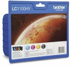 Druckerpatronen, Druckerzubehör Brother LC 1100 HYVALBPDR Tinte ValuePack 4-farbig