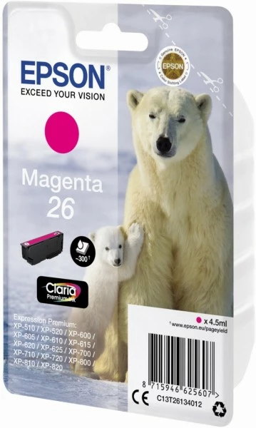 Druckerpatronen, Druckerzubehör Epson 26 Claria Premium Tintenpatrone Magenta 2 Druckerpatronen, Druckerzubehör Epson 26 Claria Premium Tintenpatrone Magenta – Bild 2