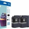 Druckerpatronen, Druckerzubehör Brother LC 123 BKBP2DR Tinten-Doublepack Schwarz