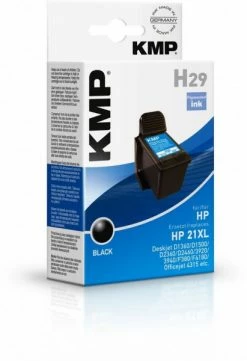 Druckerpatronen, Druckerzubehör KMP H29 (520 S.) Recycled Tintenpatrone Schwarz