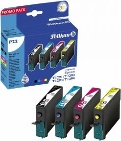 Druckerpatronen, Druckerzubehör Pelikan P22 Tinten-Multipack Ersetzt Epson T12954010 4-farbig
