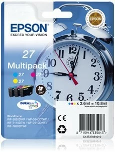 Druckerpatronen, Druckerzubehör Epson 27 DURABrite Ultra Multipack 3-farbig 1 Druckerpatronen, Druckerzubehör Epson 27 DURABrite Ultra Multipack 3-farbig