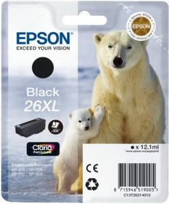 Druckerpatronen, Druckerzubehör Epson 26XL Claria Premium Tintenpatrone Schwarz