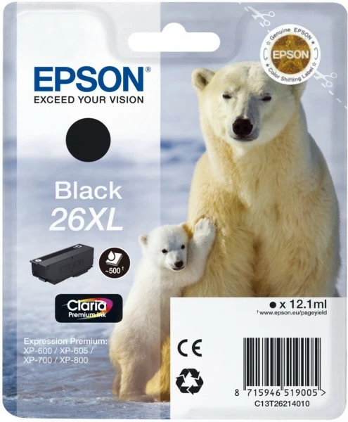 Druckerpatronen, Druckerzubehör Epson 26XL Claria Premium Tintenpatrone Schwarz 1 Druckerpatronen, Druckerzubehör Epson 26XL Claria Premium Tintenpatrone Schwarz