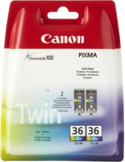 Druckerpatronen, Druckerzubehör Canon CLI 36 Tintenpatrone TwinPack Mehrfarbig