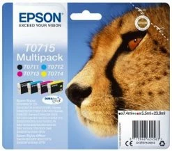 Druckerpatronen, Druckerzubehör Epson Multipack 4 Farben T0715 DURABrite