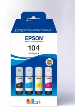 Druckerpatronen, Druckerzubehör Epson 104 EcoTank Multipack Nachfülltinte 4-farbig