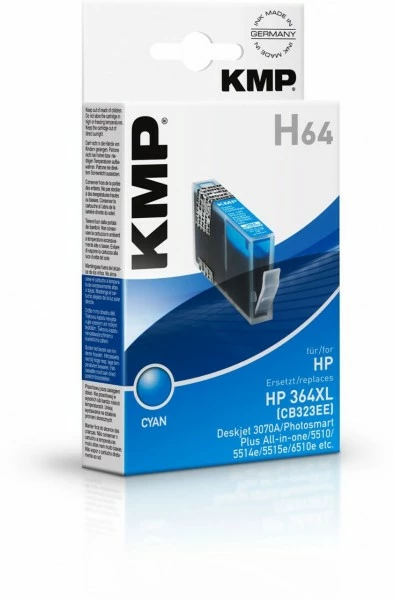 Druckerpatronen, Druckerzubehör KMP H64 (850 S.) Mit Chip Tintenpatrone Cyan 1 Druckerpatronen, Druckerzubehör KMP H64 (850 S.) Mit Chip Tintenpatrone Cyan