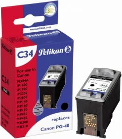 Druckerpatronen, Druckerzubehör Pelikan C34 Tintenpatrone Ersetzt Canon PG-40 Schwarz