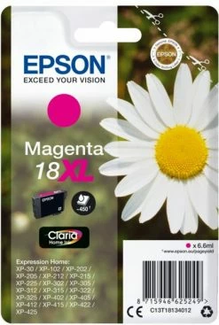 Druckerpatronen, Druckerzubehör Epson 18XL Claria Home Tintenpatrone Magenta